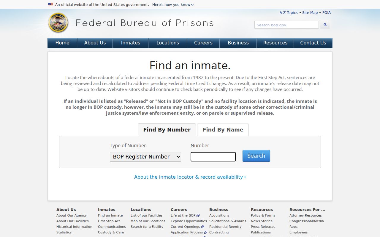Washtenaw County criminal record follow-up through the federal inmate locator