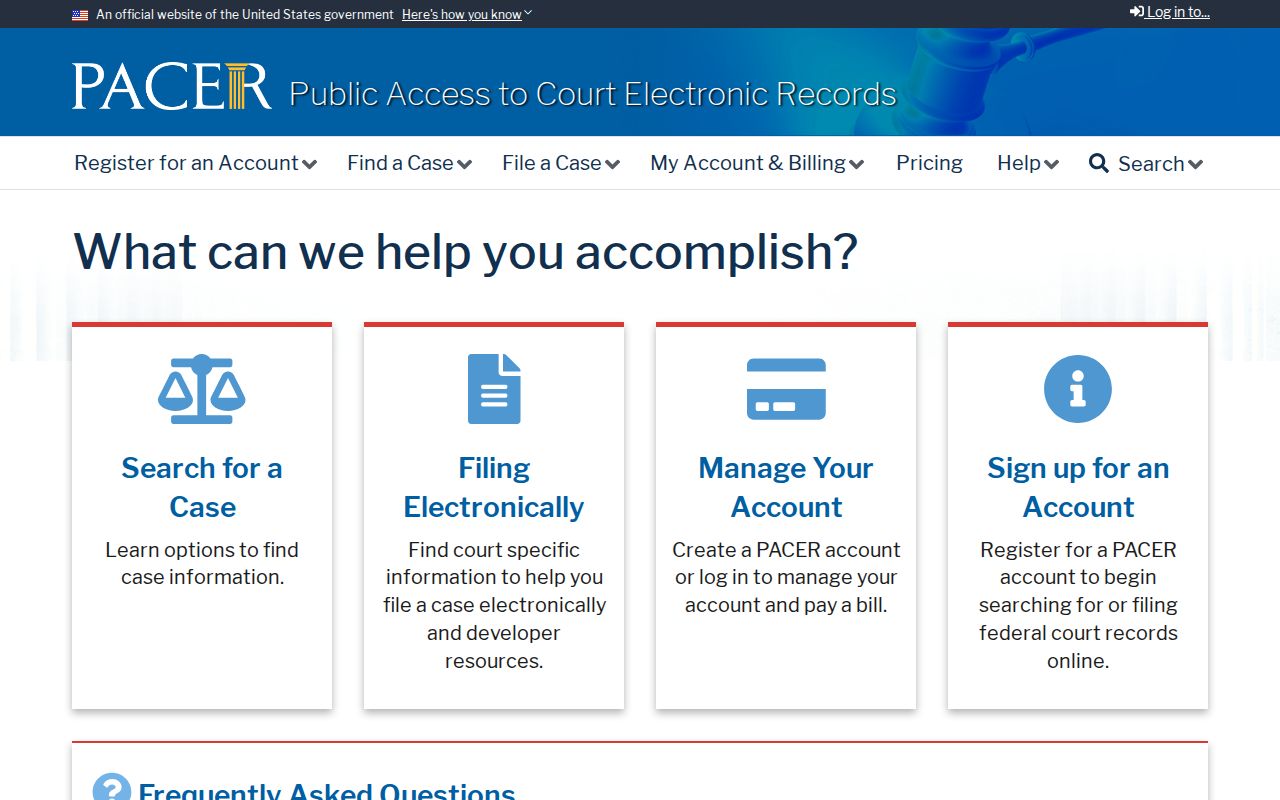 Washtenaw County criminal history search through federal PACER records