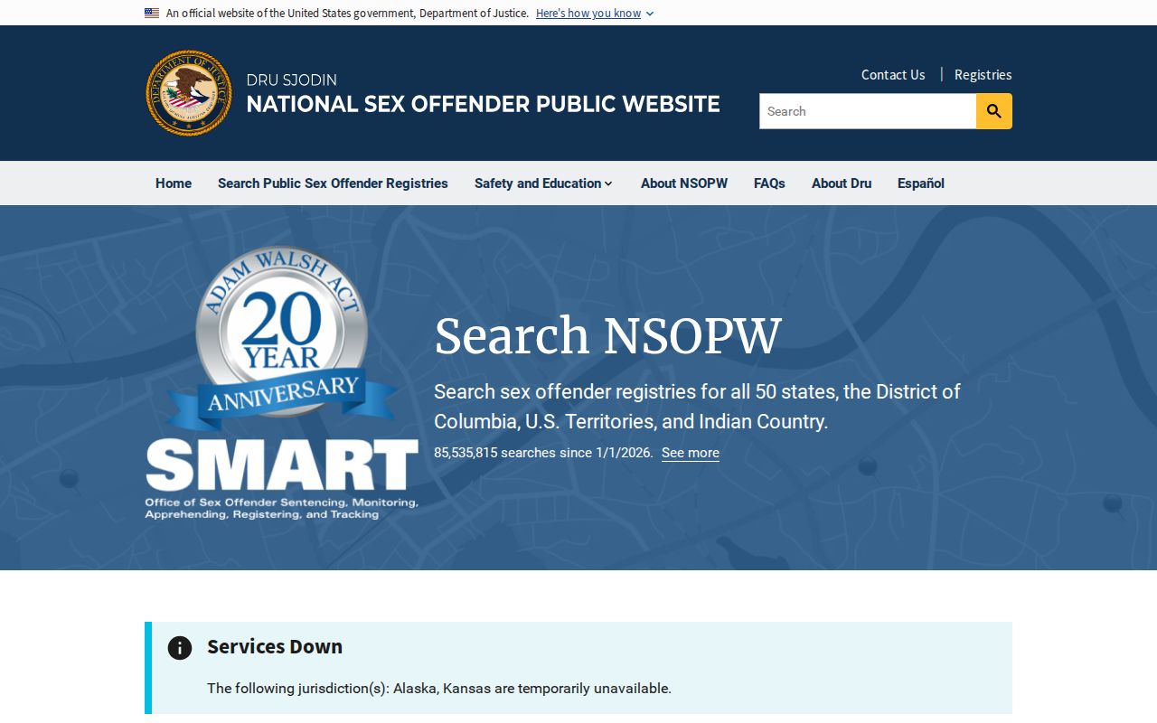 Washtenaw County sex offender check with national NSOPW search